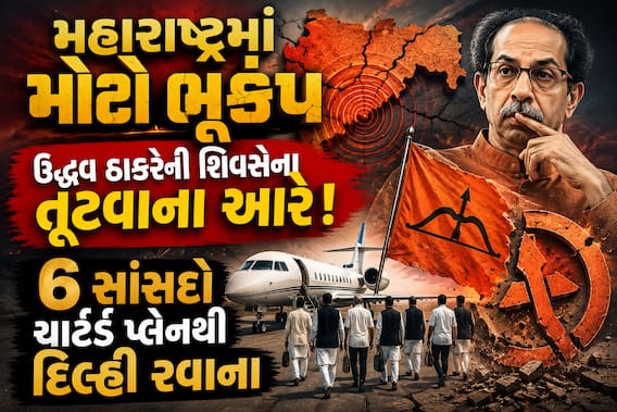 મહારાષ્ટ્રમાં મોટો ભૂકંપ: ઉદ્ધવ ઠાકરેની શિવસેના તૂટવાના આરે! 6 સાંસદો ચાર્ટર્ડ પ્લેનથી દિલ્હી રવાના