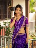 Nabha Natesh: చుక్కల చీరలో నభా ఏముందబ్బా, బ్లౌజ్ డిజైన్ చూశారా?