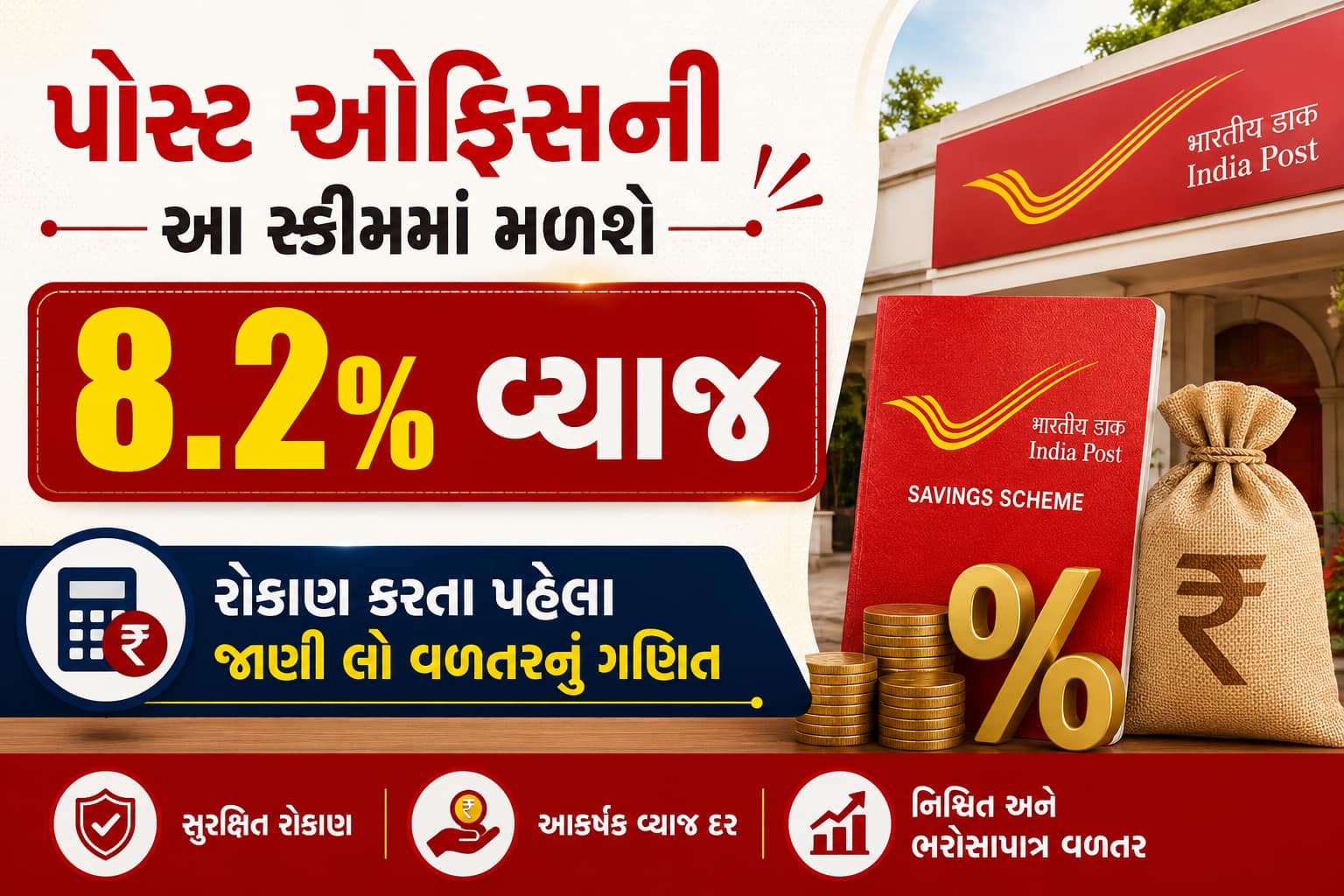 પોસ્ટ ઓફિસની આ સ્કીમમાં 8.2% વ્યાજ, જાણો POMIS અને SCSS ના ફાયદા
