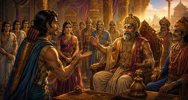 जांच पूरी होने के बाद धृष्टद्युम्न ने राजा द्रुपद को बताया कि स्वयंवर में विजय प्राप्त करने वाले वास्तव में पांडव हैं. यह सुनकर द्रुपद बहुत प्रसन्न हुए, क्योंकि उनकी पुत्री द्रौपदी का विवाह योग्य और धर्मनिष्ठ वीरों के साथ होने जा रहा था. पूरे राजपरिवार में आनंद का वातावरण छा गया.