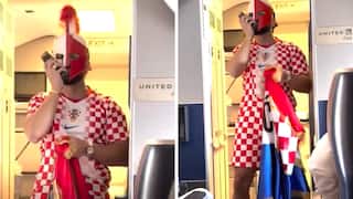 WATCH: Flight Attendant In Full Croatia Kit Wins Hearts Before FIFA World Cup Match