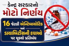 કેન્દ્ર સરકારનો મોટો નિર્ણય: 16 જેટલી એન્ટિબાયોટિક અને ડાયાબિટીસની દવાઓ પર મૂક્યો પ્રતિબંધ