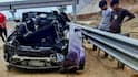 2 Killed, 1 Seriously Injured As Speeding BMW Overturns On Mumbai-Vadodara Highway In Thane