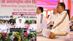 CM Vishnu Deo Sai Leads Mass Yoga Session As Chhattisgarh Marks International Yoga Day