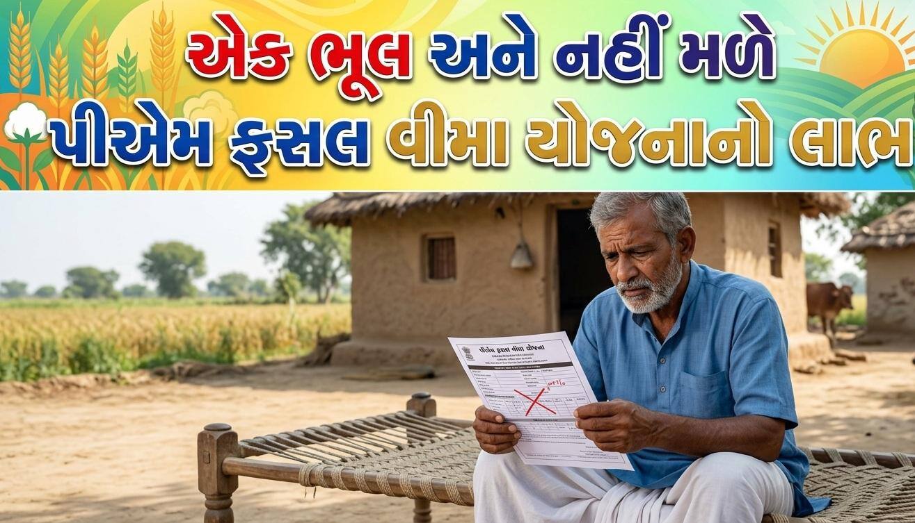 ખેડૂતો જાણો પોતાના કામની વાત, જો આ ભૂલ કરશો તો નહીં મળે પીએમ ફસલ વીમા યોજનાના લાભ