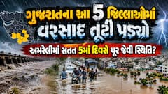 ગુજરાતના આ 5 જિલ્લાઓમાં વરસાદ તૂટી પડ્યો, અમરેલીમાં સતત 5માં દિવસે પૂર જેવી સ્થિતિ?