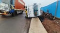 Mumbai Goa Mahamarg Accident: 'पहिल्याच पावसात' मुंबई-गोवा महामार्गाचे पितळ उघडे; खेडजवळ रस्ता खचल्याने टँकर उलटला, PHOTO