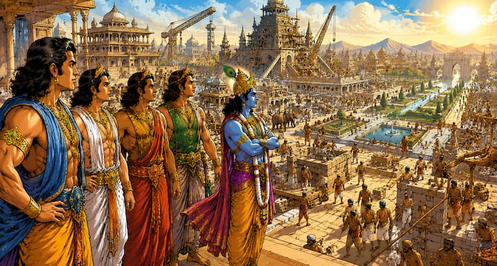 श्रीकृष्ण ने पांडवों को धैर्य, बुद्धिमत्ता और नीति से कार्य करने की सलाह दी. उनके मार्गदर्शन ने पांडवों को अपने अधिकार प्राप्त करने में महत्वपूर्ण भूमिका निभाई. कृष्ण ने सिखाया कि कठिन परिस्थितियों में भी संयम और धर्म का साथ नहीं छोड़ना चाहिए.