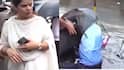 Mumbai Rain Ritu Tawde: इकडे महापौर रितू तावडे  नालेसफाईचं कौतुक सांगत होत्या अन् मागे BMC चा अधिकारीच मॅनहोलमध्ये पडला