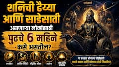 Shani Dev : शनिची ढैय्या आणि साडेसाती असणाऱ्या राशींसाठी पुढचे 6 महिने कसे असतील? वाचा मेष, कुंभ, मीन, सिंह आणि धनु राशींचं भविष्य
