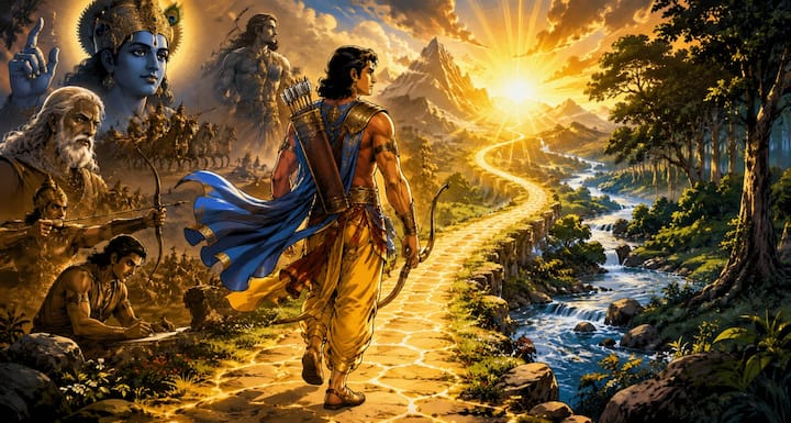 जीवन में हर यात्रा केवल मंजिल पाने के लिए नहीं होती, बल्कि स्वयं को बेहतर बनाने के लिए भी होती है. अर्जुन ने कठिन परिस्थितियों को अवसर में बदलकर ज्ञान, अनुभव और नए संबंध प्राप्त किए. यह प्रसंग सिखाता है कि धैर्य, संयम और सही निर्णय व्यक्ति को हर चुनौती के बीच आगे बढ़ने की शक्ति देते हैं.