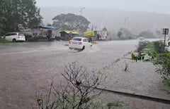 Rain Update: मान्सूच्या पहिल्या पावसाचा आनंद, परशुराम घाटातील धबधबा वाहू लागला; पर्यंटकांनी, प्रवाशांनी आनंद लुटला