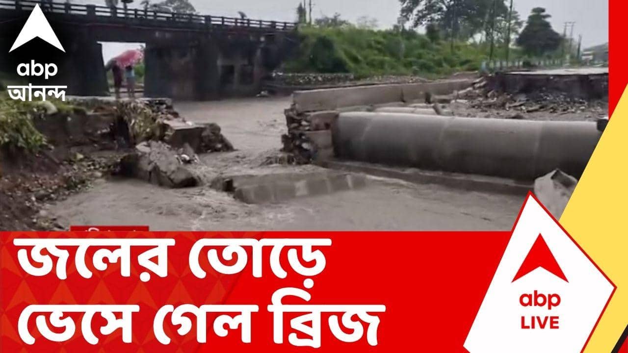 Weather Update Today : আলিপুরদুয়ারে ভারী বৃষ্টি, জলের তোড়ে ভেসে গেল ব্রিজ | ABP Ananda LIVE