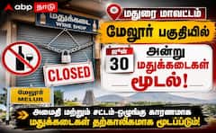 Madurai ; ஜூன்-30 மேலூர் மதுக்கடைகள், பார்கள் மூடல்... மொத்தம் 24 இடங்களில் இருக்காது - முழு விவரம் !
