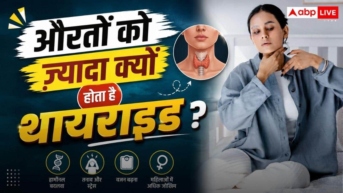 Thyroid Problems in Women: मर्दों के बजाय महिलाओं को ज्यादा क्यों होती है थायराइड की समस्या, जानें इसके पीछे की वजह?