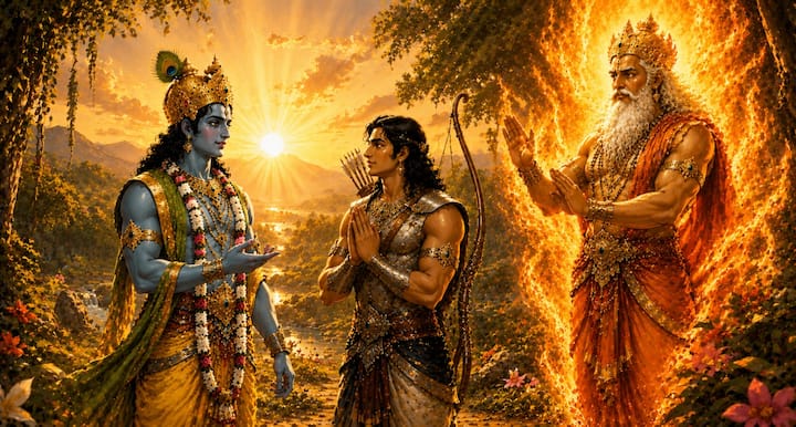 इस प्रसंग से सीख मिलती है कि जब उद्देश्य धर्म और लोकहित का हो, तब साहस, निष्ठा और सही सहयोग से कठिन से कठिन कार्य भी पूरे किए जा सकते हैं. श्रीकृष्ण और अर्जुन ने पहले सत्य जाना, फिर धर्म के अनुसार निर्णय लिया. यही विवेक, कर्तव्य और सहयोग जीवन की सबसे बड़ी शक्ति है.