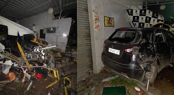 मात्र, सुदैवाने मध्यरात्री ही घटना घडल्यामुळे दुकान परिसरात  नागरिक नव्हते. मात्र दुकानाच मोठं नुकसान झालं आहे.