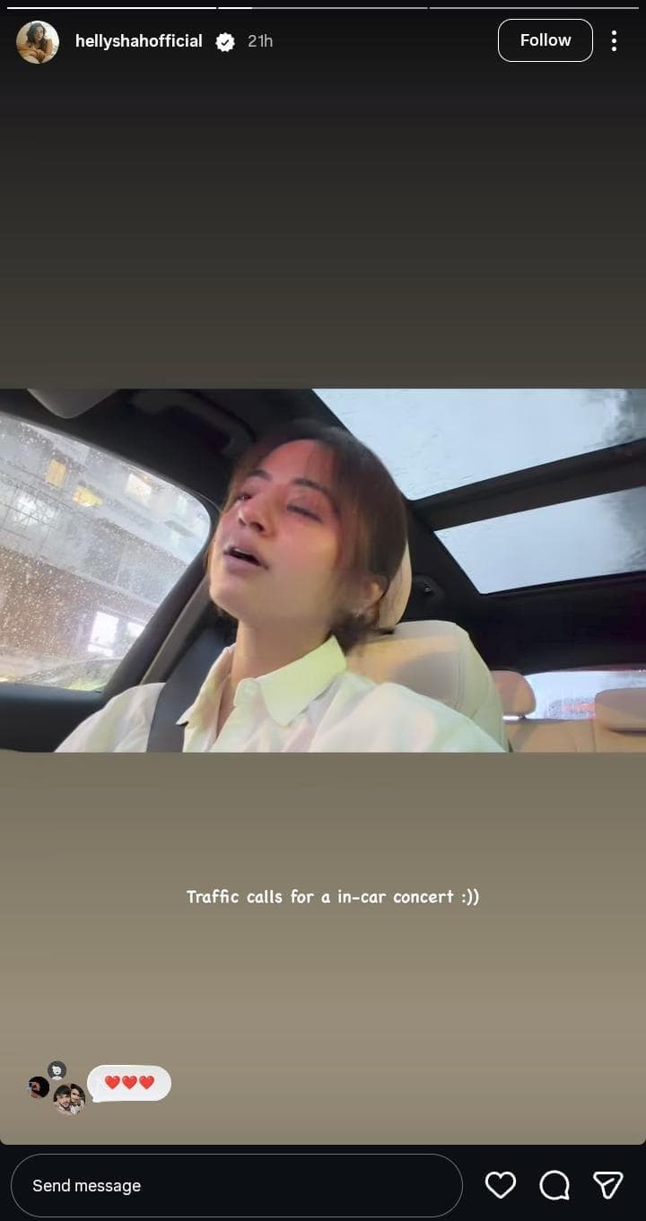 Helly Shah became a singer amidst Mumbai traffic, enjoyed sitting in the car like this