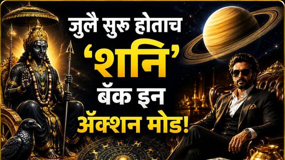 Shani Dev: आज जुलै सुरू, उद्या 'शनि' बॅक इन अॅक्शन मोड! 2 जुलैपासून कोणत्या राशी मालामाल? कोणाला टेन्शन? पैसा, नोकरी, प्रेम... Shani Dev: आज जुलै सुरू, उद्या 'शनि' बॅक इन अॅक्शन मोड! 2 जुलैपासून कोणत्या राशी मालामाल? कोणाला टेन्शन? पैसा, नोकरी, प्रेम...