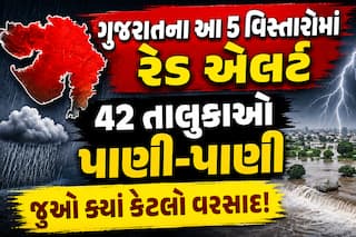 ગુજરાતના આ 5 વિસ્તારોમાં રેડ એલર્ટ; 42 તાલુકાઓ પાણી-પાણી, જુઓ ક્યાં કેટલો વરસાદ!