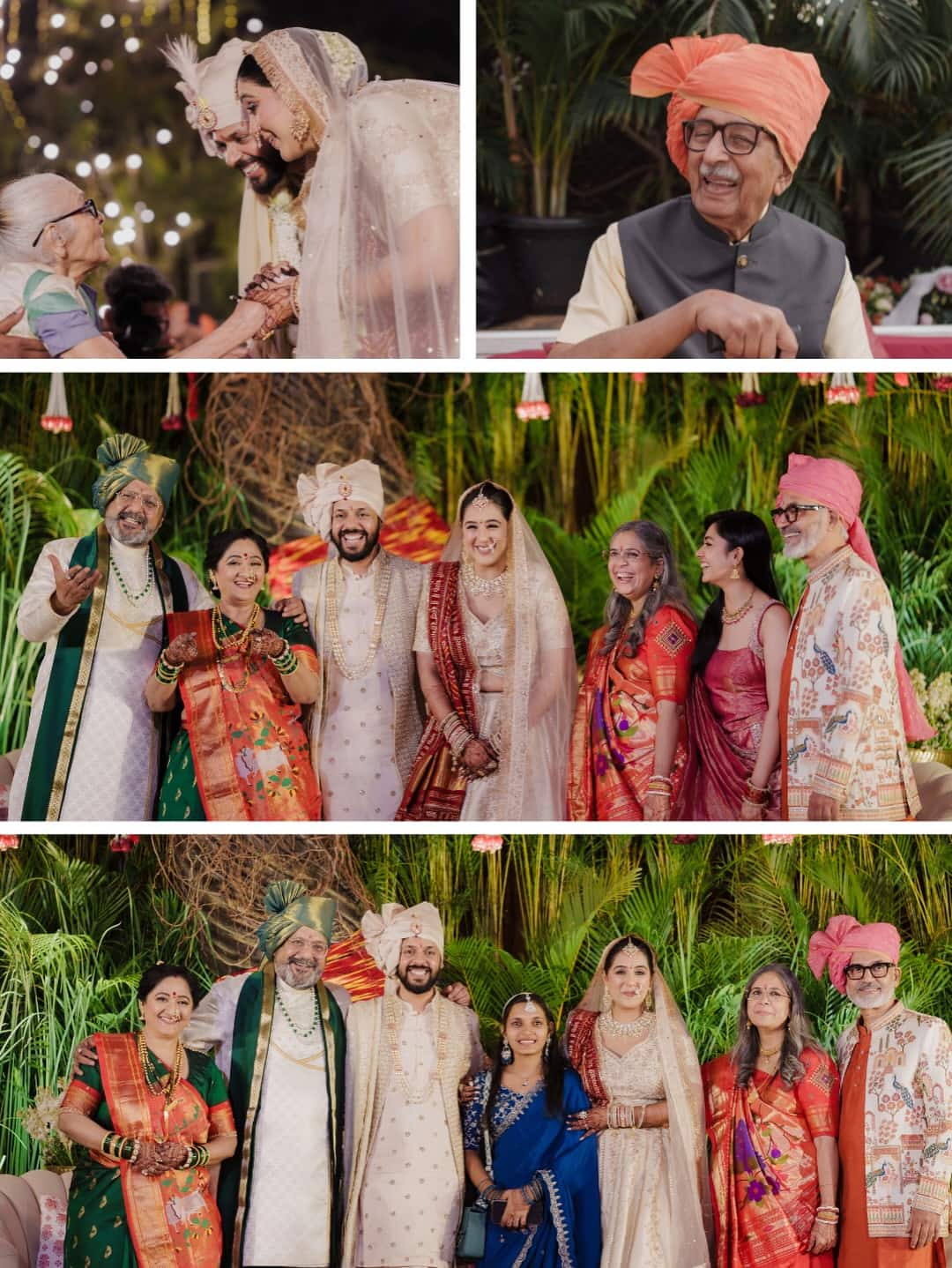 The wedding day is full of emotions for every girl and family, which is clearly visible in this photo.
