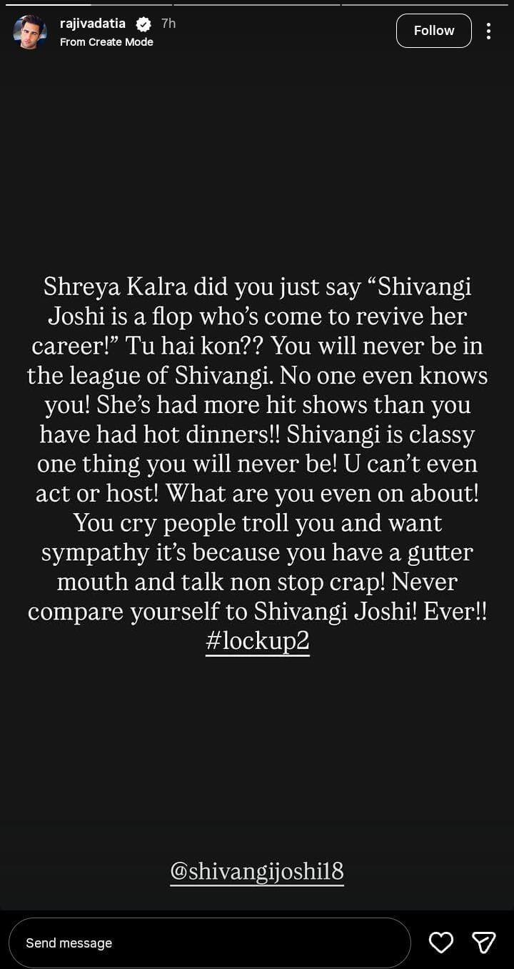 Is Shivangi Joshi a flop actress? Rajiv Adatia got angry on Shreya Kalra's statement, gave a befitting reply