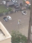Vasai-Virar Rain : वसई-विरारमध्ये मुसळधार पाऊस; हायप्रोफाईल मधुबन सोसायटीत चारही बाजूंना पाण्याचा वेढा