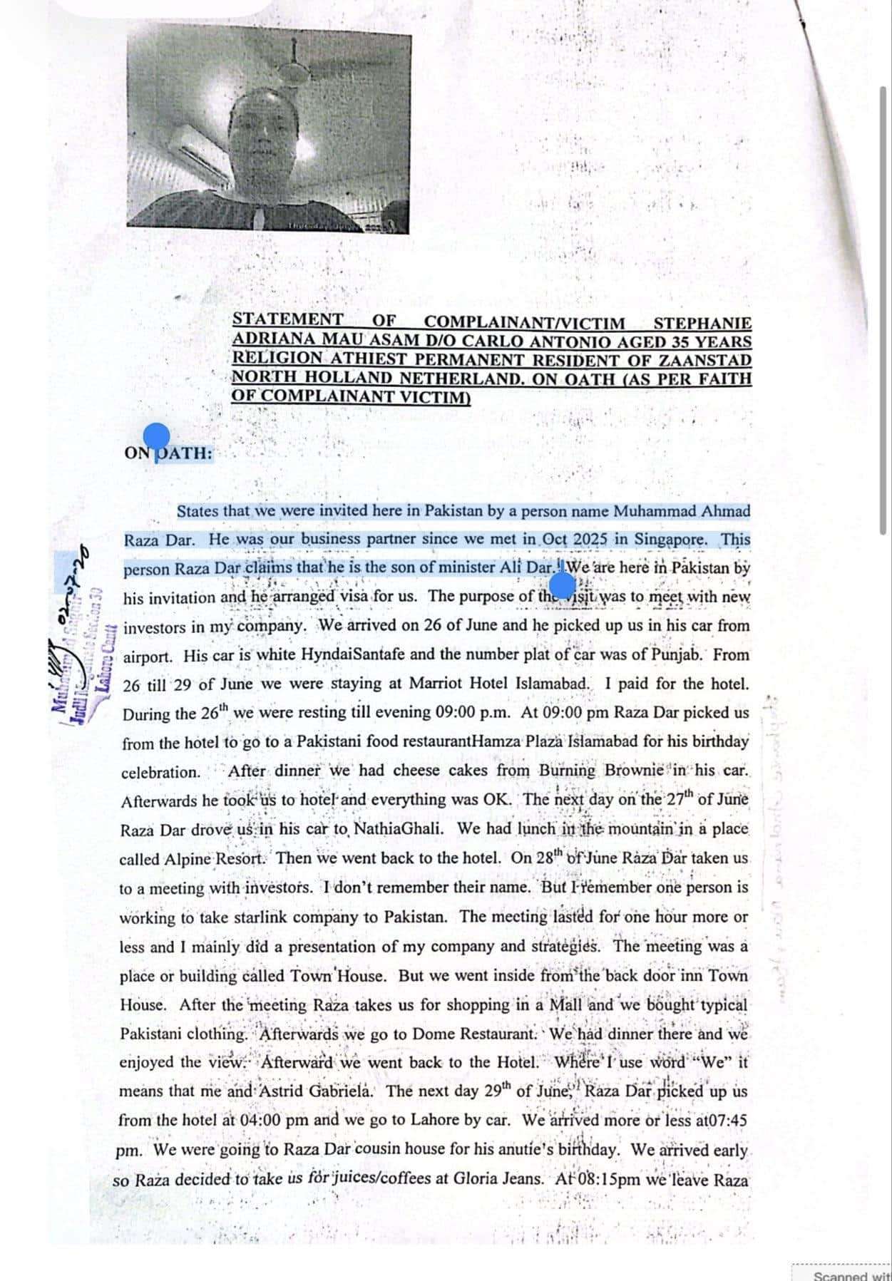 Exclusive | 'He Used Family's Political Clout': Dutch Woman's Explosive Testimony Against Ishaq Dar's Grandson