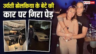 मुंबई में भारी बारिश के बीच उर्वशी ढोलकिया के बेटे की कार पर गिरा पेड़, टला बड़ा हादसा, देखें वीडियो