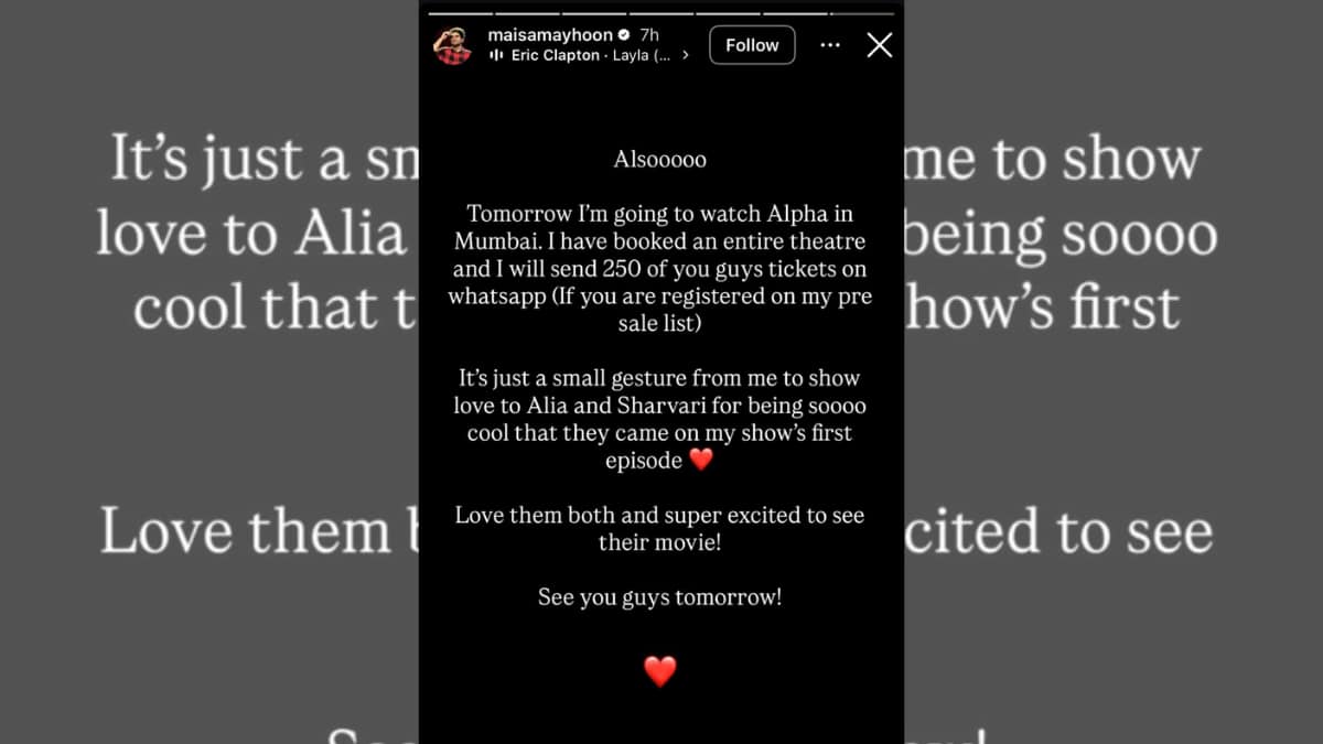 (Image Source: Instagram/@maisamayhoon)