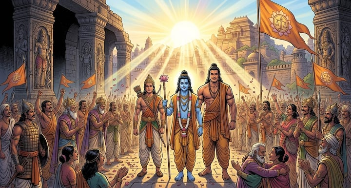 इस कथा से सीख मिलती है कि केवल शारीरिक बल ही सफलता नहीं दिलाता. सही मार्गदर्शन, धैर्य, बुद्धिमत्ता और उचित समय पर लिया गया निर्णय सबसे बड़ी शक्ति बन जाते हैं. जब साहस के साथ धर्म और विवेक का साथ हो, तब सबसे शक्तिशाली शत्रु पर भी विजय प्राप्त की जा सकती है.