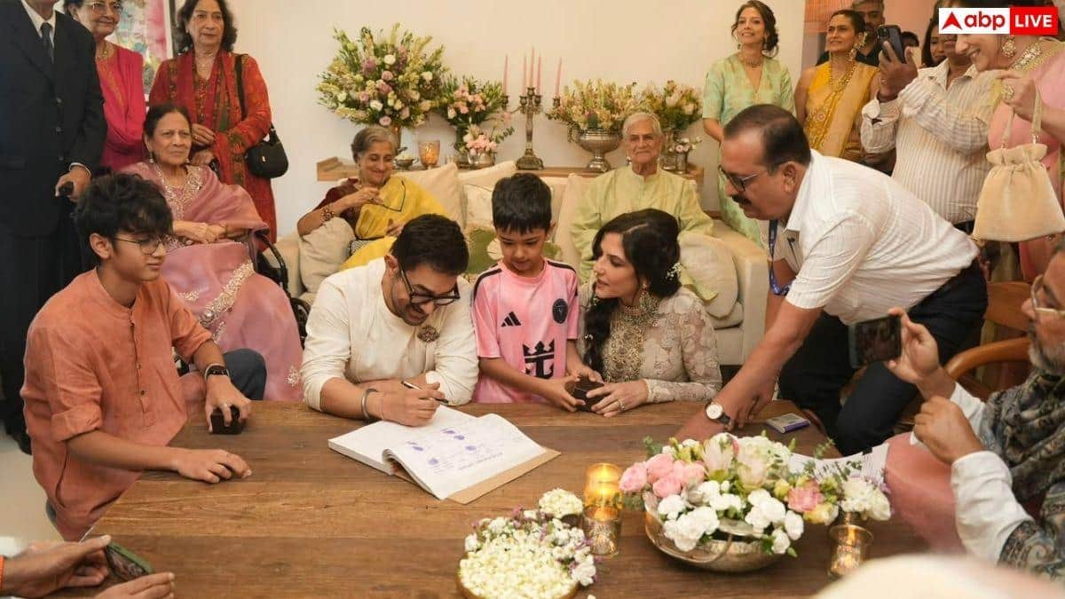 Exclusive: तीसरी बार शादी के बंधन में बंधे आमिर खान, सामने आई पत्नी गौरी स्प्रैट संग फर्स्ट वेडिंग फोटो