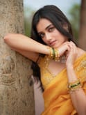 Bhagyashri Borse: లెనిన్ హీరోయిన్ భాగ్యశ్రీ... బ్యూటిఫుల్ ఎల్లో శారీ కట్టింది