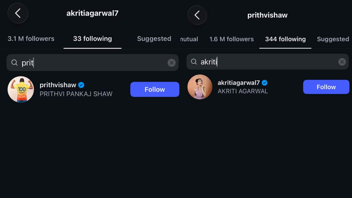 Misunderstood': Prithvi Shaw’s Fiancée Akriti Agarwal Shares Cryptic Story Amid Cheating Rumours Linked To Cricketer