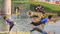 खिलाड़ियों ने पानी में खेला क्रिकेट, नदी में कराई स्विंग और फिर मारे जोरदार शॉट्स- वीडियो वायरल