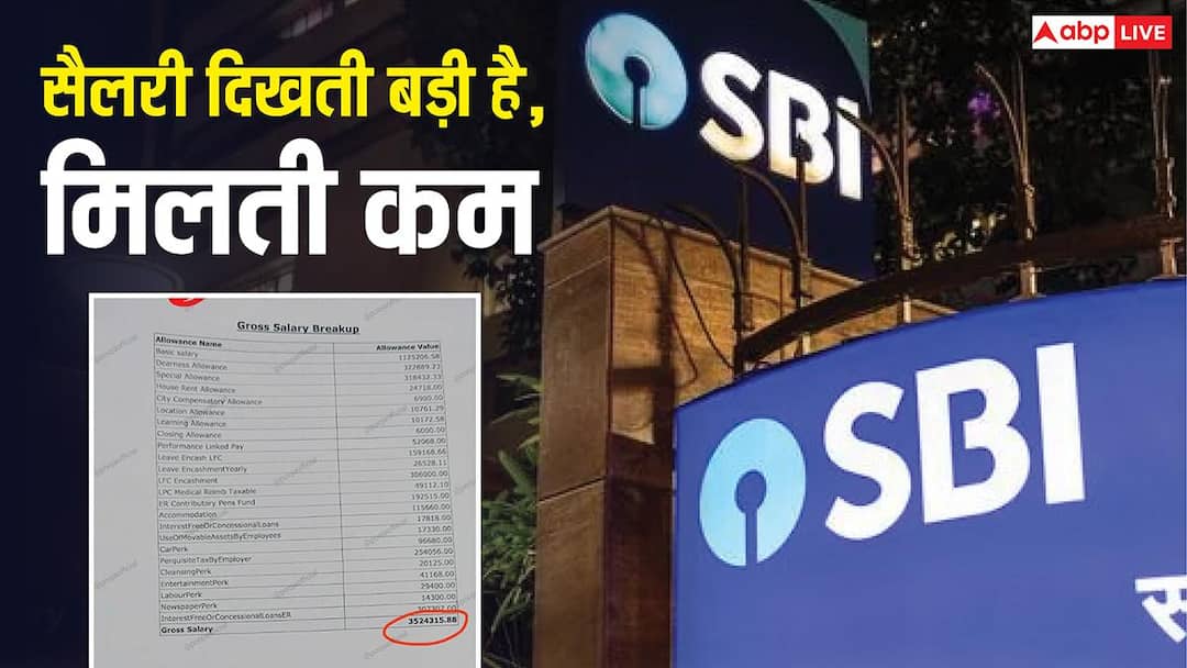 एसबीआय मॅनेजरचा पगार: कागदावर 35 लाख रुपये, हातात किती? एसबीआय मॅनेजरची सॅलरी स्लिप पाहून लोकांची डोकी फिरली एसबीआय मॅनेजरचा पगार: कागदावर 35 लाख रुपये, हातात किती? एसबीआय मॅनेजरची सॅलरी स्लिप पाहून लोकांची डोकी फिरली