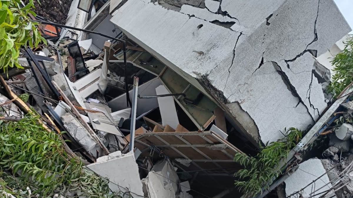 Civic Building Collapses In Pune's Pimpri Chinchwad Amid Heavy Rains; 16 Feared Trapped