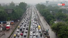 हरियाणा: गुरुग्राम में पहली बारिश ने खोली नगर निगम की पोल, NH-48 पर लंबा जाम