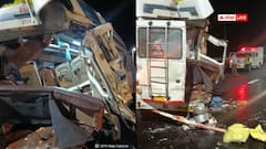 नितिन गडकरी के एक्सप्रेसवे दौरे से पहले बड़ा हादसा, खड़ी मिनी बस में घुसा डंपर, एक की मौत, 15 घायल