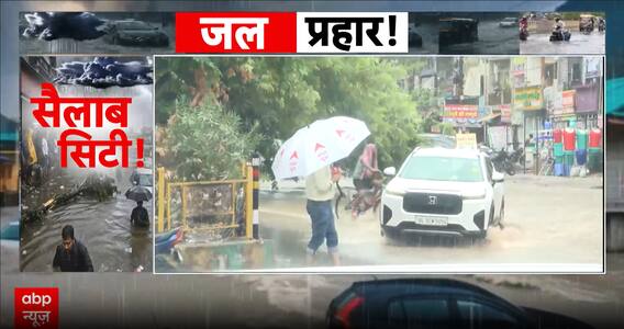 GHAZIABAD FLOOD FURY: Roads submerged, trees collapse, vehicles stranded
