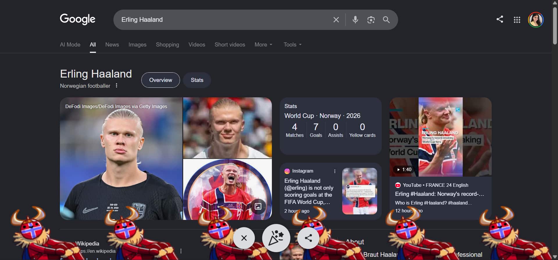 Search Erling Haaland On Google Right Now And Something Fun Happens