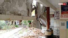 सोनीपत: रोहट गांव में PHC की इमारत भरभराकर जमींदोज, पूरे इलाके में मचा हड़कंप