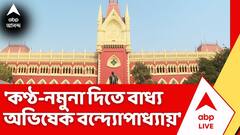 কণ্ঠস্বরের নমুনা দিতেই হবে অভিষেক বন্দ্যোপাধ্যায়কে, নির্দেশ বিচারপতি সৌগত ভট্টাচার্যর