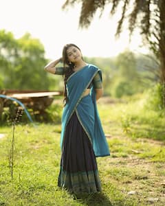 Podarillu Mahalakshmi: లంగా ఓణీలో పొదరిల్లు మహా... ముద్దొస్తున్న కృతికా ఉమాశంకర్ ఫోటోలు