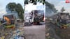 Bhiwandi Bus Fire: भिवंडीत धावत्या एसटी बसला अचानक भीषण आग; Photo