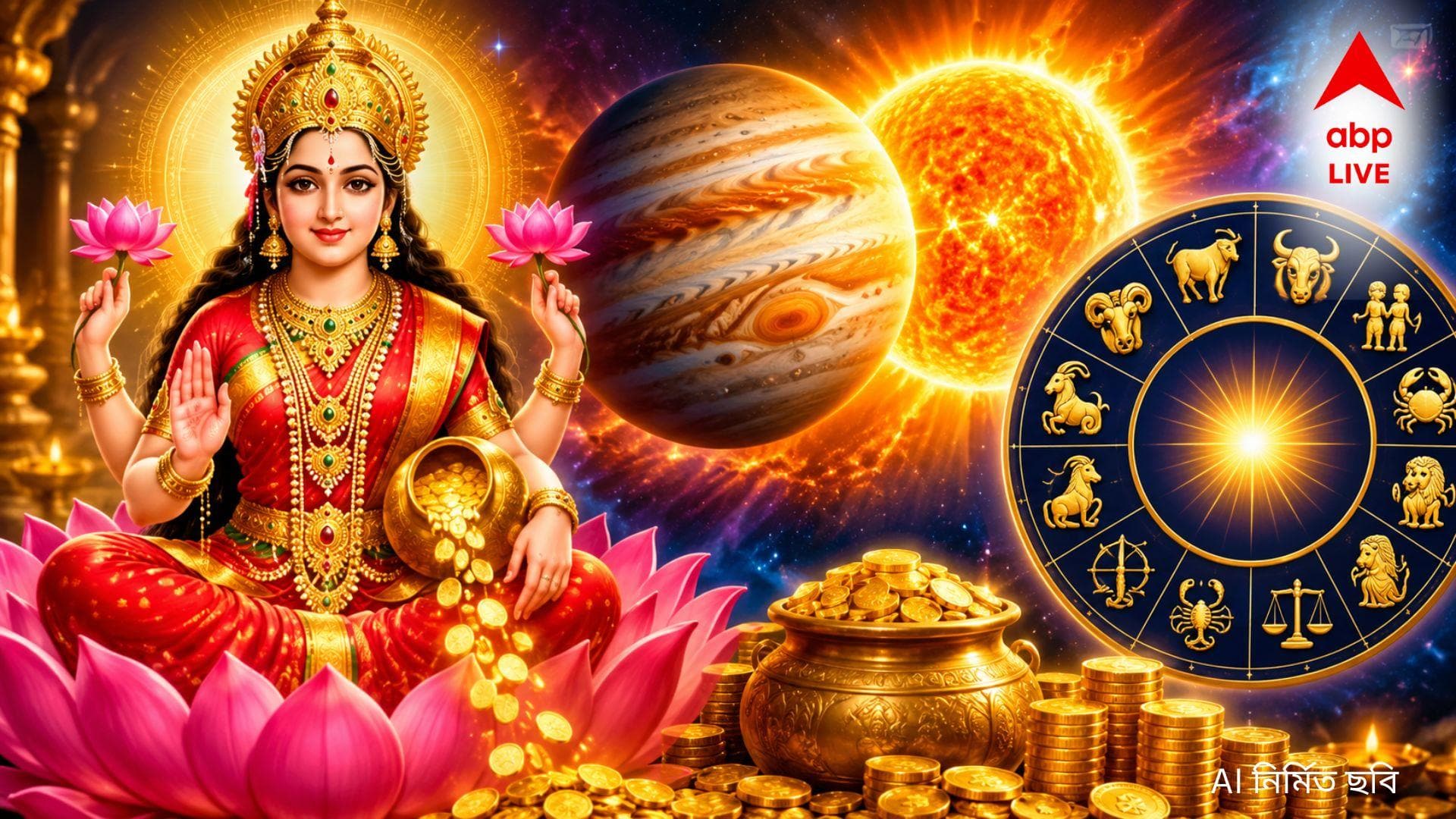 মহালক্ষ্মী রাজযোগে টাকাপয়সার ছড়াছড়ি ! বেতন বৃদ্ধি ও প্রোমোশনের বিরাট যোগ ৪ রাশির