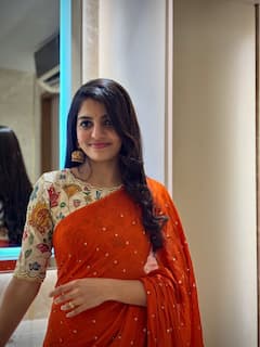 Nagadurga: ఆరెంజ్ శారీలో 'ఇడుపు కాయితం' హీరోయిన్... నాగదుర్గ లేటెస్ట్ ఫోటోలు
