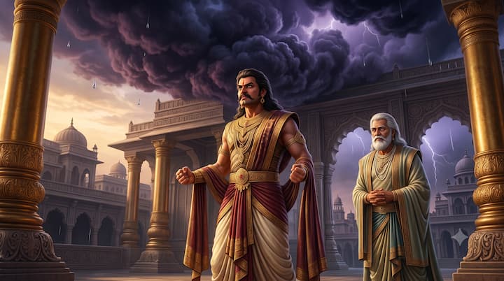 Duryodhana's ego took him away from every proper advice. He was not ready to listen to anyone before his wishes. Vidur explained that anger and ego destroy man's intelligence and open the way to destruction.