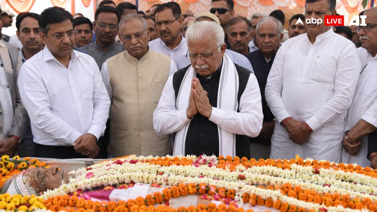 Social Worker Nand Kishore Goenka Cremated In Hisar; Union Minister Manohar Lal Attends Last Rites