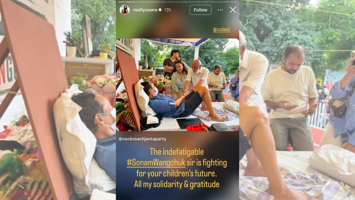 Swara Bhasker Visits Sonam Wangchuk; Rubina Dilaik, Abhay Deol And Ayesha Khan Voice Support (Image Source: Instagram/@reallyswara)